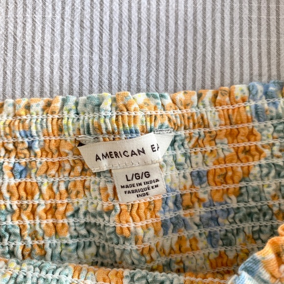 AE Square Neck Smocked Babydoll Blouse - Picture 7 of 15